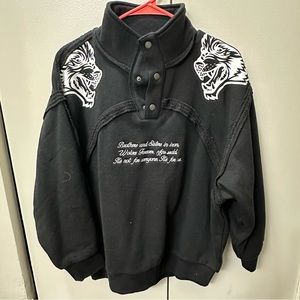 NWT DarcSport Wolves Forever She Tyler Mockneck sweatshirt Black size Women’s S